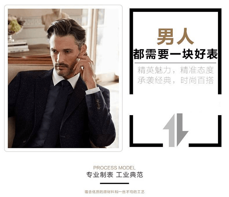 商品Emporio Armani|阿玛尼ARMANI 手表男士手表情侣手表时尚商务休闲非机械表多功能男表AR1674,价格¥3191,第5张图片详细描述