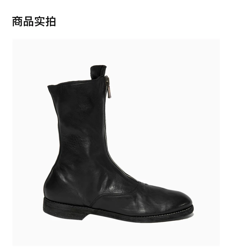 商品[国内直发] guidi|GUIDI 黑色女士踝靴 310-HORSE-FULL-GRAIN-BLACK,价格¥3440,第4张图片详细描述