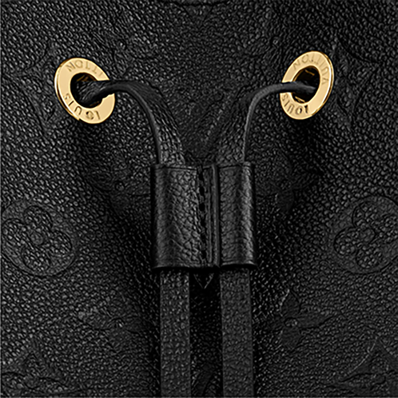 商品Louis Vuitton|预售十天 Louis Vuitton/路易威登 22春夏新款NEONOÉ系列 女士中号黑色老花压纹牛皮革红色细节金扣配可拆卸肩带单肩斜挎手提抽绳水桶包M45256,价格¥19081,第6张图片详细描述