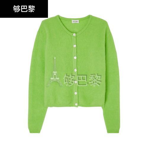 商品American Vintage|【特惠9.0折】包邮包税【预售7天发货】 AMERICAN VINTAGE 23秋冬 女士 针织衫 Vitow 羊毛衫 AMV4G228GEE,价格¥1800,第3张图片详细描述