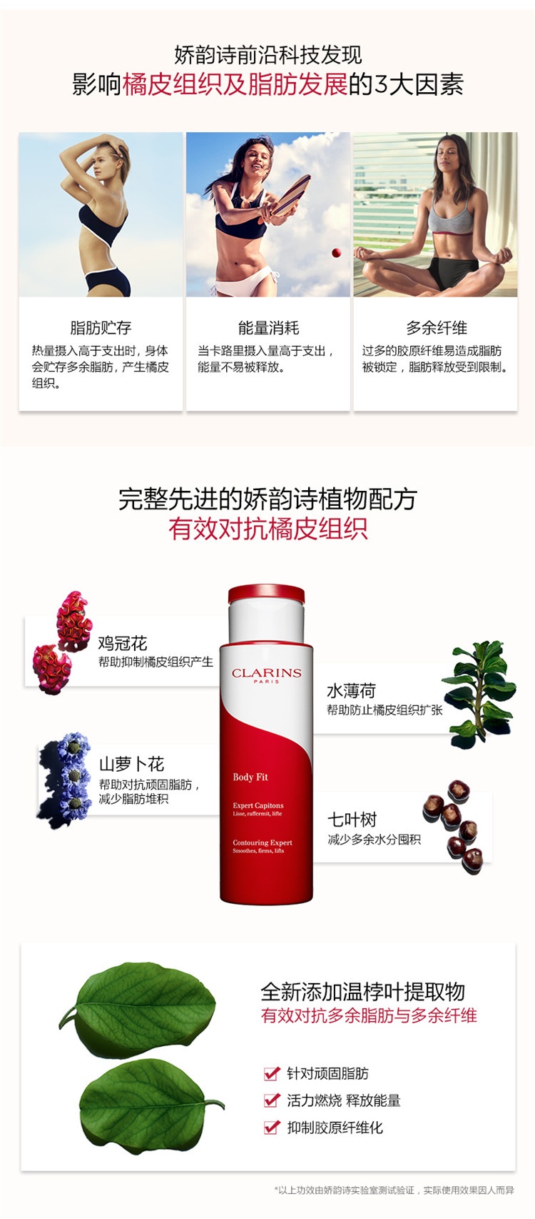 商品Clarins|Clarins娇韵诗轻盈纤体身体精华乳200ML,价格¥349,第5张图片详细描述