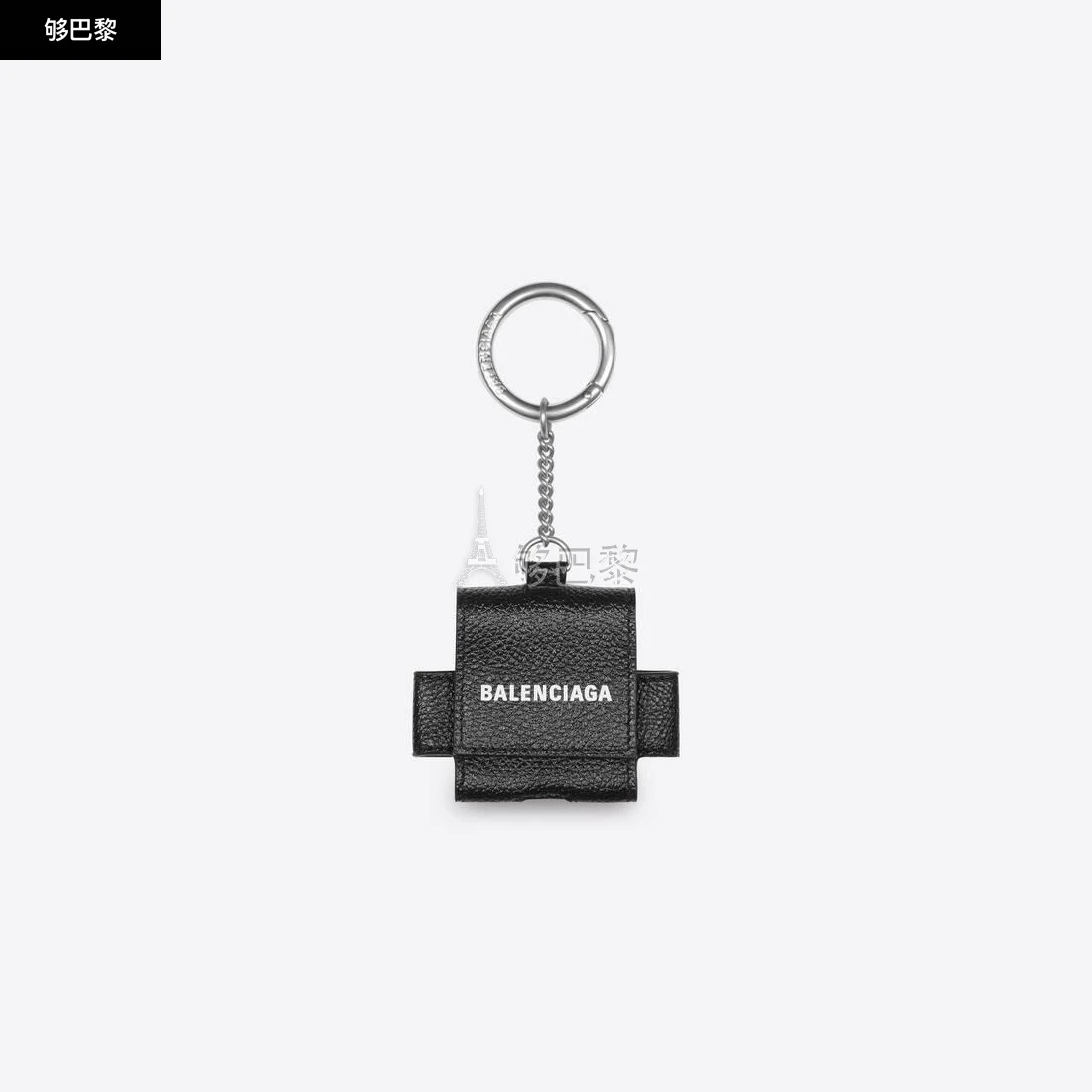 商品Balenciaga|【预售】 巴黎世家 24秋冬 男士 耳机包 Mens Cash Earpods Pro Holder in Black/white 6556791IZI31090,价格¥2300,第2张图片详细描述