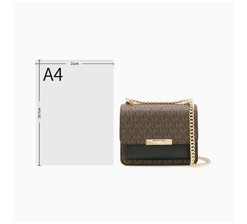 商品Michael Kors|MICHAEL KORS 女士拼色牛皮单肩包 32H9GJ4C0B-BROWNBLK,价格¥1125,第7张图片详细描述