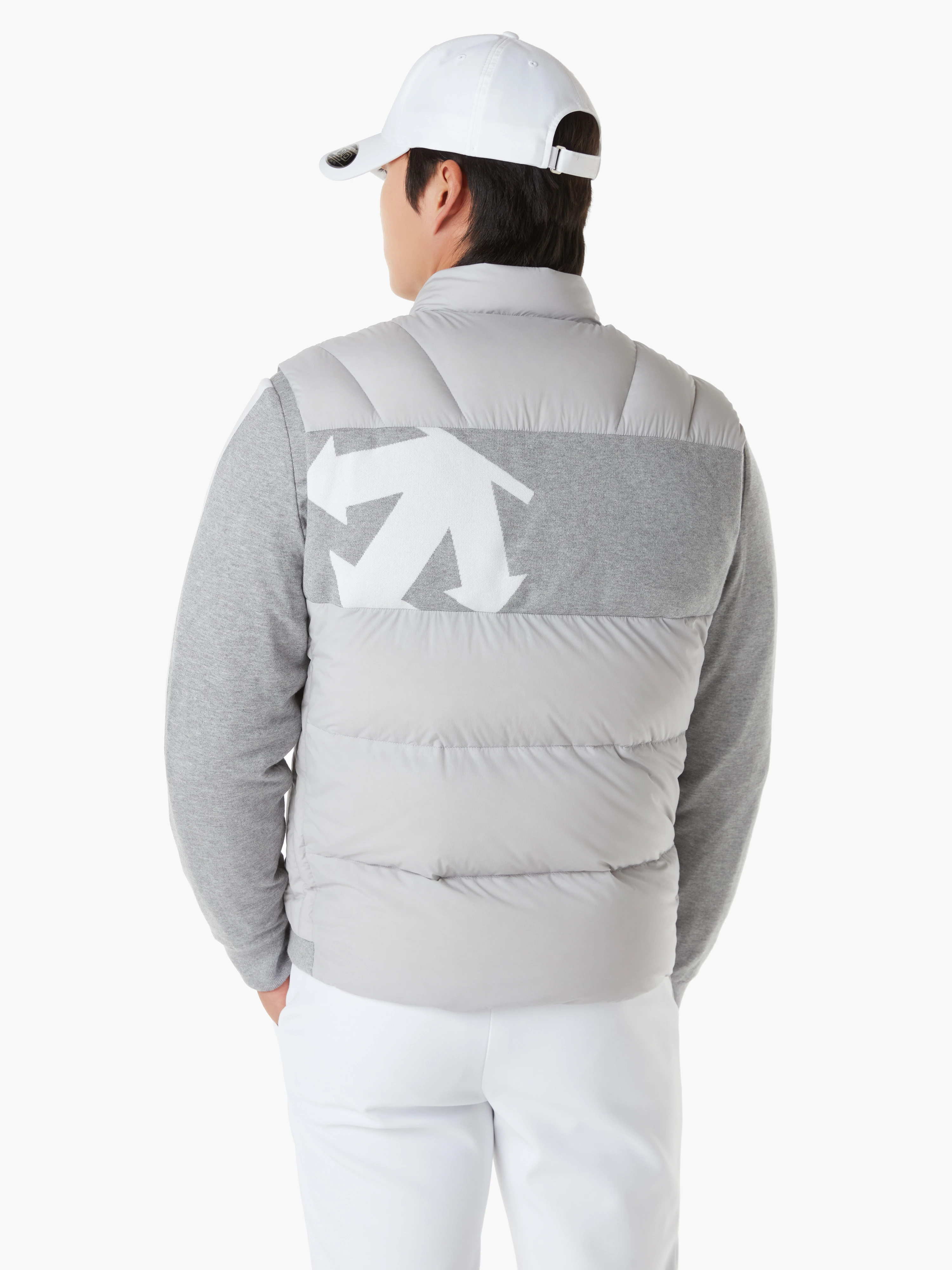 商品【预售商品15天发货】 DESCENTE|GOLF男士混合针织羽绒外套适合户外运动 DP42MFKOO1-BLKG,价格¥2664,第7张图片详细描述