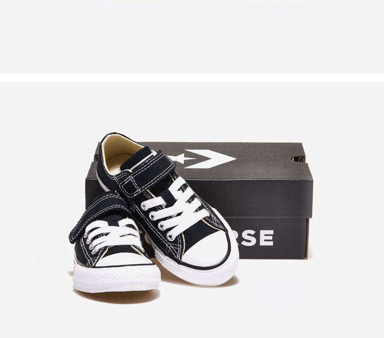 商品Converse|【Brilliant|包邮包税】匡威 CTAS 1V OX 儿童  运动鞋 帆布鞋  372881C BLACK/NATURAL/WHITE,价格¥283,第3张图片详细描述