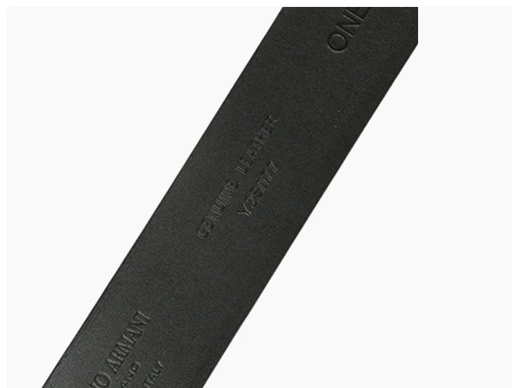 商品Giorgio Armani|Giorgio Armani 乔治·阿玛尼 黑色真皮个性扣头男士腰带 Y2S077-YB52J-80001,价格¥1882,第9张图片详细描述