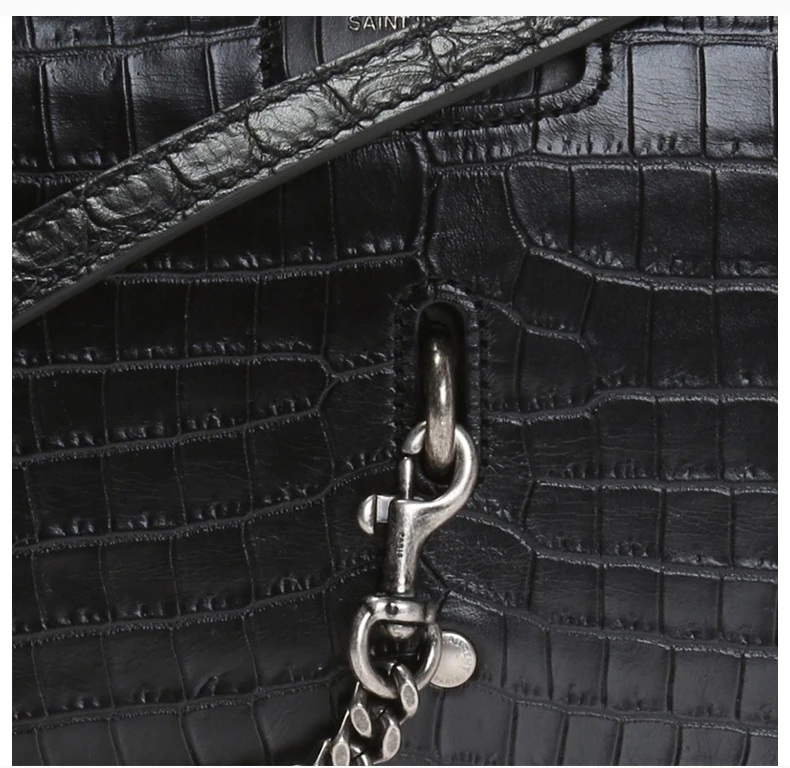 商品[国内直发] Yves Saint Laurent|YSL 圣罗兰 女士黑色链条装饰手提单肩包 486638-DZE0D-1000,价格¥11383,第7张图片详细描述
