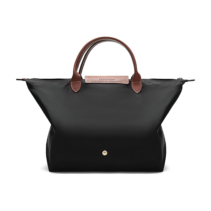 商品[国内直发] Longchamp|珑骧 LONGCHAMP 女士LE PLIAGE系列小号黑色织物短柄可折叠手提包饺子包 L1623 089,价格¥1111,第4张图片详细描述