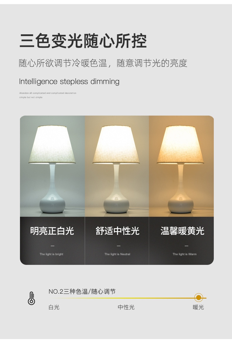商品[国内直发] GLENVINTEN|格岚云顿新款布艺台灯卧室床头灯北欧复古床头台灯高级感温馨氛围感小夜灯,价格¥185,第3张图片详细描述