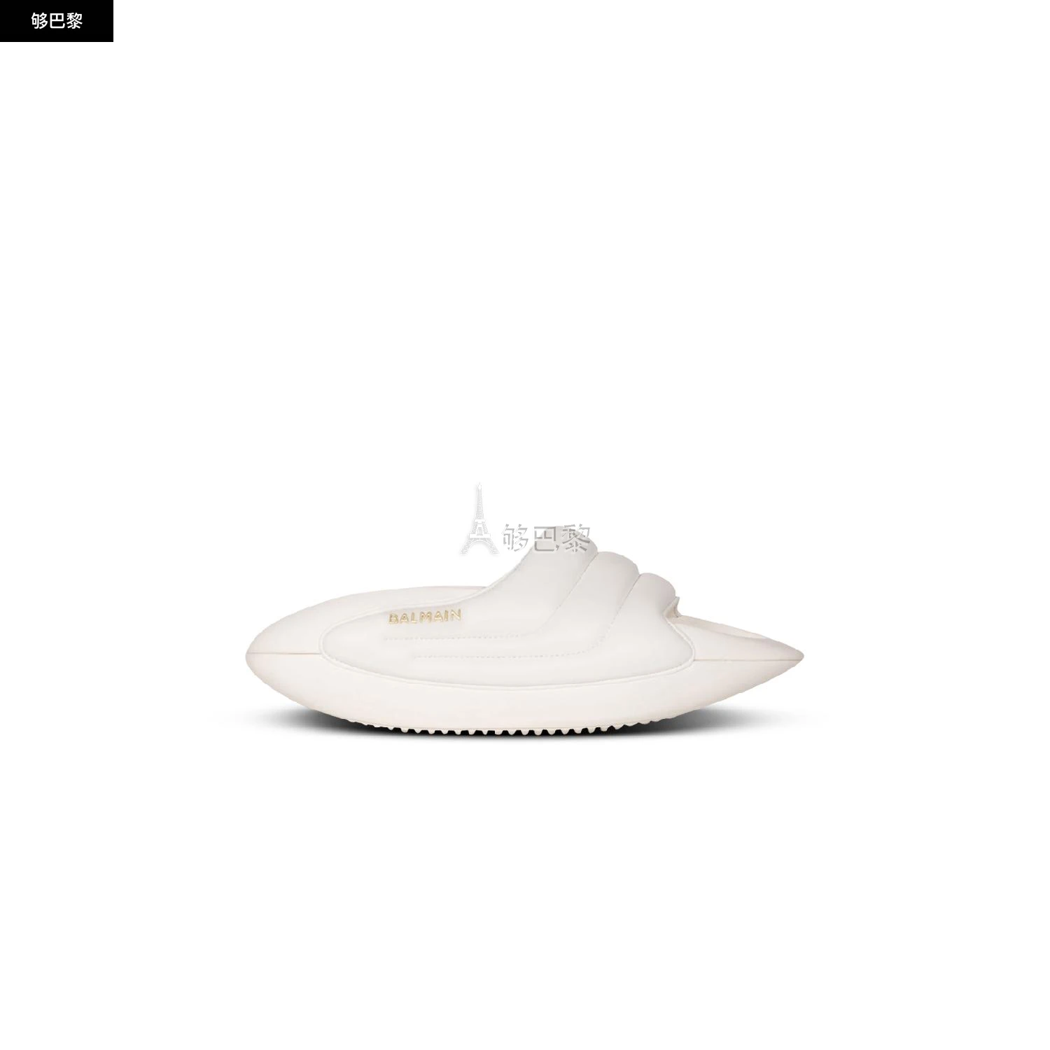商品Balmain|【预售】 巴尔曼 25春夏 女士 厚底鞋 MULES B-IT EN CUIR MATELASSÉ AN1VL699LPQP0FA ,价格¥6355,第2张图片详细描述