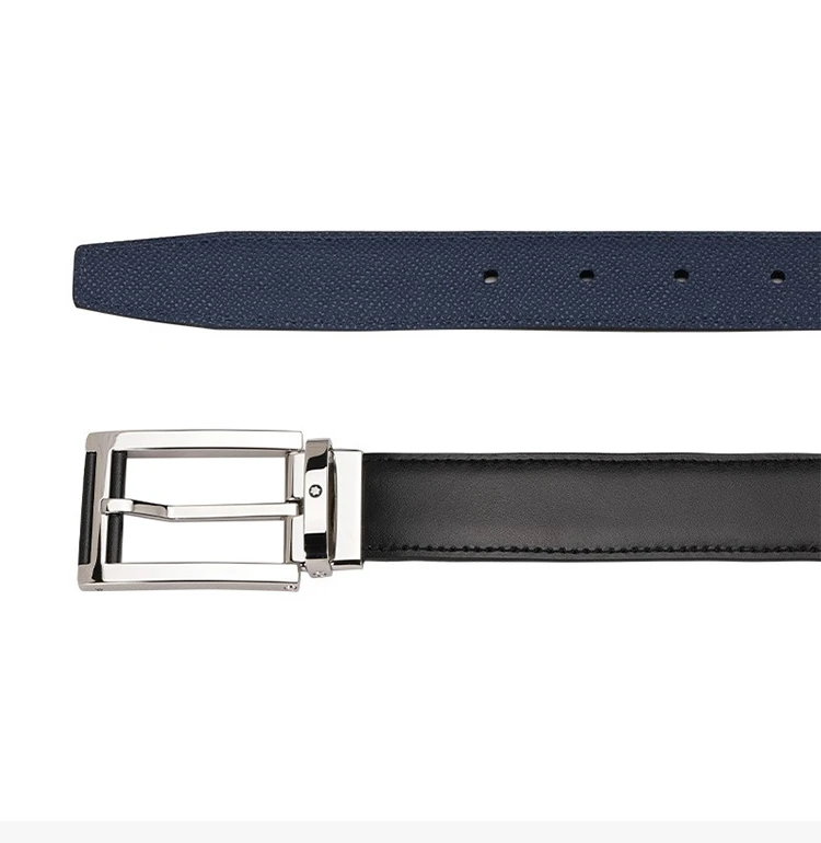 商品MontBlanc|MONT BLANC 男士拼色牛皮腰带 126009,价格¥1522,第9张图片详细描述
