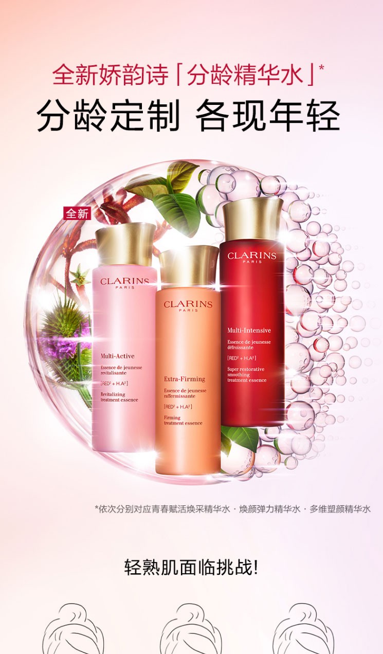 商品[国内直发] Clarins|CLARINS娇韵诗「新版小姐姐精华水」焕颜紧致弹簧水200ml 焕活紧致爽肤水弹润饱满,价格¥237,第2张图片详细描述