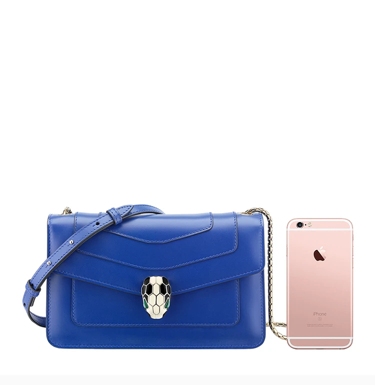 商品[国内直发] BVLGARI|BVLGARI 宝格丽 蓝色 女士挎包 287019,价格¥16606,第4张图片详细描述
