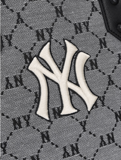 商品MLB|【SAvenue】MLB钻石提花复古NY纽约洋基队灰色托特包单肩包3AORL021N-50GRS-LY,价格¥968,第8张图片详细描述