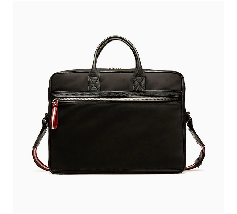 商品Bally|BALLY 男士黑色尼龙商务包 6236759,价格¥3489,第3张图片详细描述