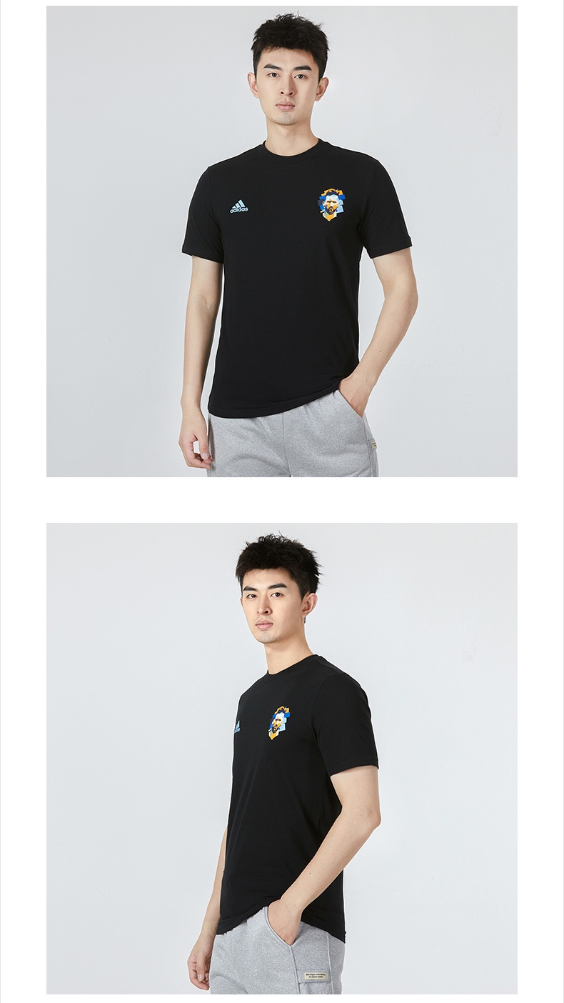 商品[国内直发] Adidas|M MESSI G T男士运动休闲短袖T恤,价格¥173,第7张图片详细描述
