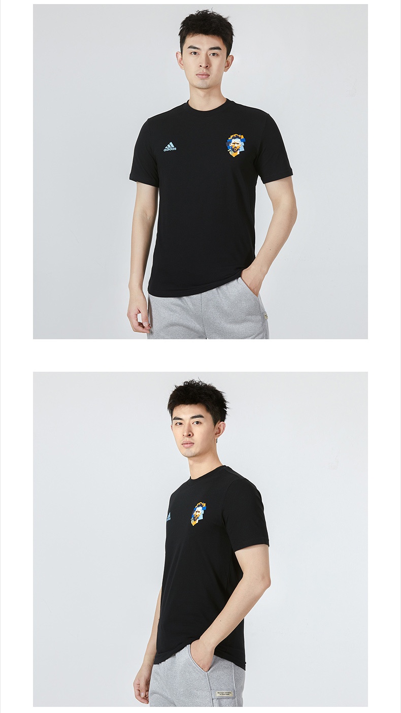 商品[国内直发] Adidas|M MESSI G T男士运动休闲短袖T恤,价格¥174,第7张图片详细描述