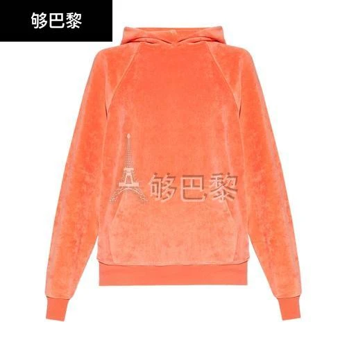 商品Fear of god|【特惠9.0折】包邮包税【预售7天发货】 FEAR OF GOD 女士 卫衣 丝绒连帽衫  FGEF9Y4PORA,价格¥1048,第3张图片详细描述