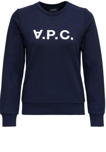 商品A.P.C.|A.P.C. 蓝色女士卫衣/帽衫 COECQF27644IAK,价格¥715,第3张图片详细描述