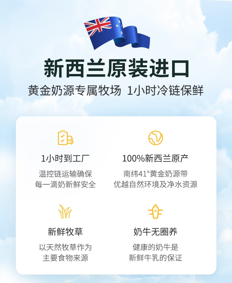 商品Hoeslandt|荷仕兰 脱脂奶粉袋装800克  成年女士学生成人高钙新西兰原装进口营养冲饮,价格¥163,第2张图片详细描述