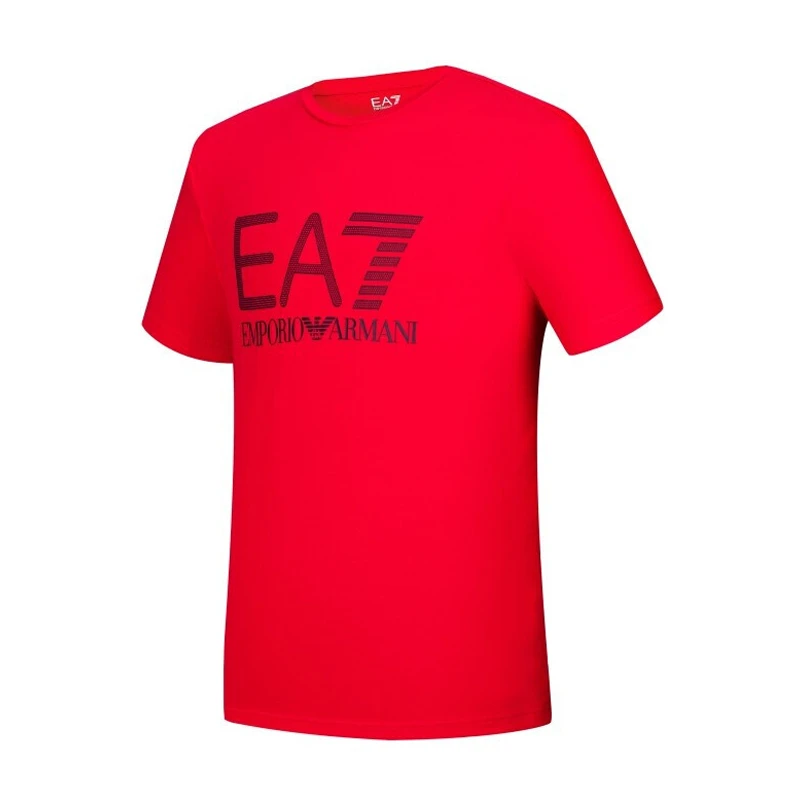 商品Emporio Armani|EMPORIO ARMANI 男士红色棉质短袖T恤 3KPT62-PJ03Z-1451,价格¥519,第7张图片详细描述