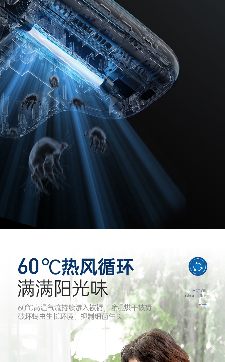 商品[国内直发] Morphy Richards|双尘杯除螨仪床上吸尘MR3101紫外线杀菌机家用小型除螨虫神器,价格¥357,第21张图片详细描述