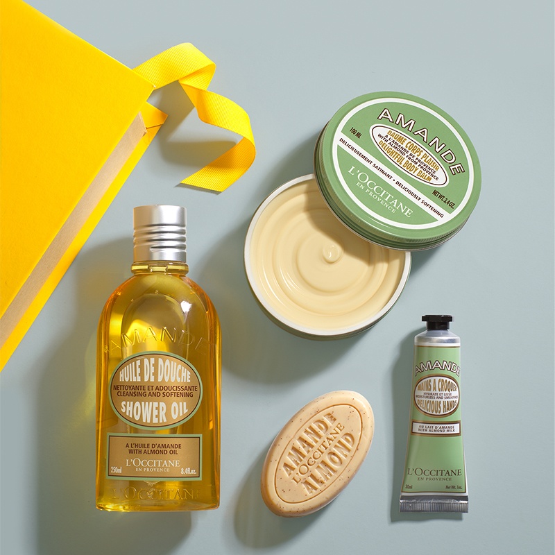 商品L'Occitane|L'occitane欧舒丹甜扁桃杏仁柔滑身体乳霜润肤霜100ml,价格¥217,第6张图片详细描述