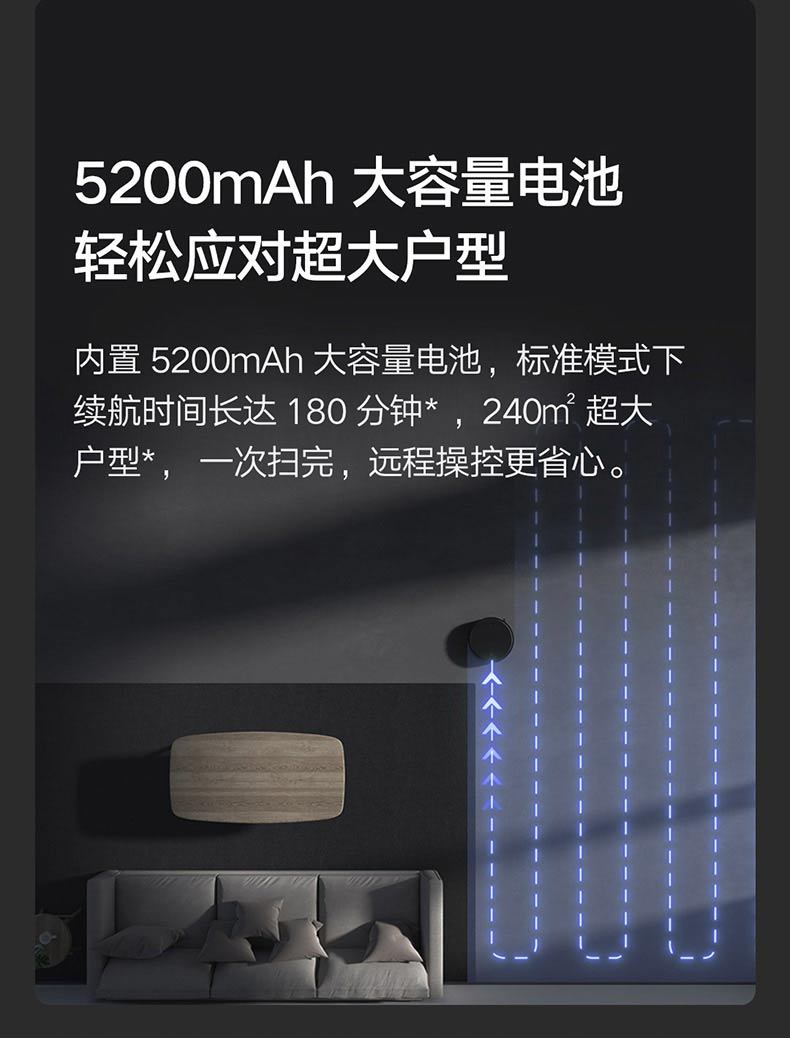 商品[国内直发] XIAOMI|小米米家扫地机器人1T智能家用全自动扫拖一体机拖地吸尘器三合一,价格¥1853,第14张图片详细描述