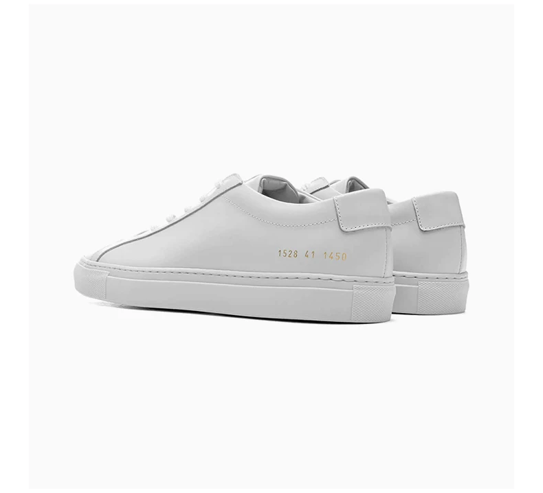 商品[国内直发] Common Projects|COMMON PROJECTS 男士灰白色皮革休闲运动鞋 1528-1013（图片略有色差，以实际为准）,价格¥2570,第5张图片详细描述