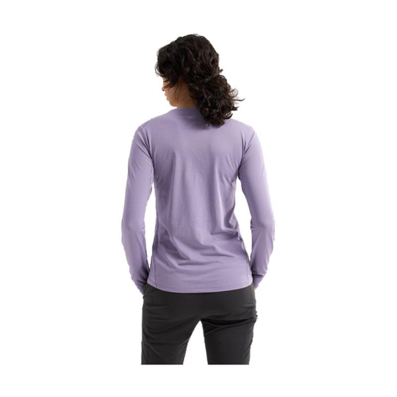 商品Arc'teryx|ARCTERYX始祖鸟 TAEMA CREW 女士长袖星际紫T恤,价格¥606,第4张图片详细描述