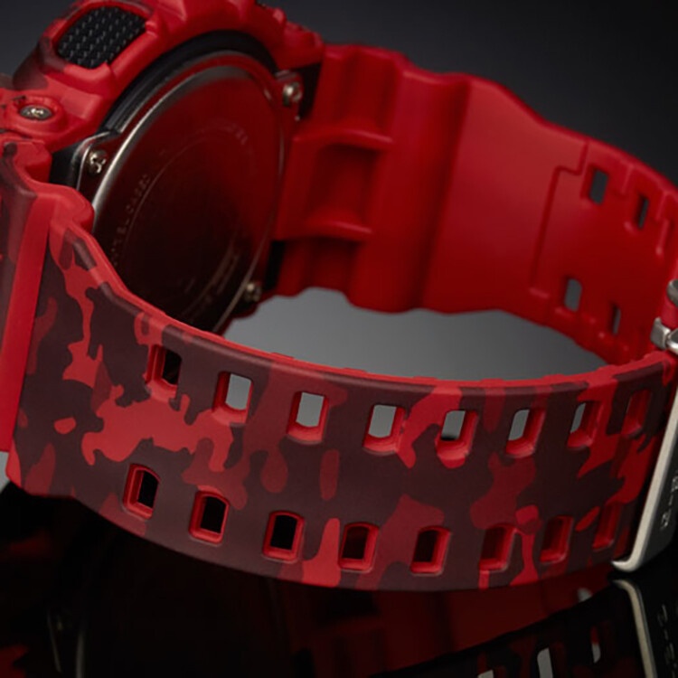 商品[国内直发] Casio|卡西欧（CASIO）手表G-SHOCK系列迷彩运动双显示防震电子男表 红色迷彩GA-100CM-4A-红色-GA-100CM-4A,价格¥1053,第5张图片详细描述