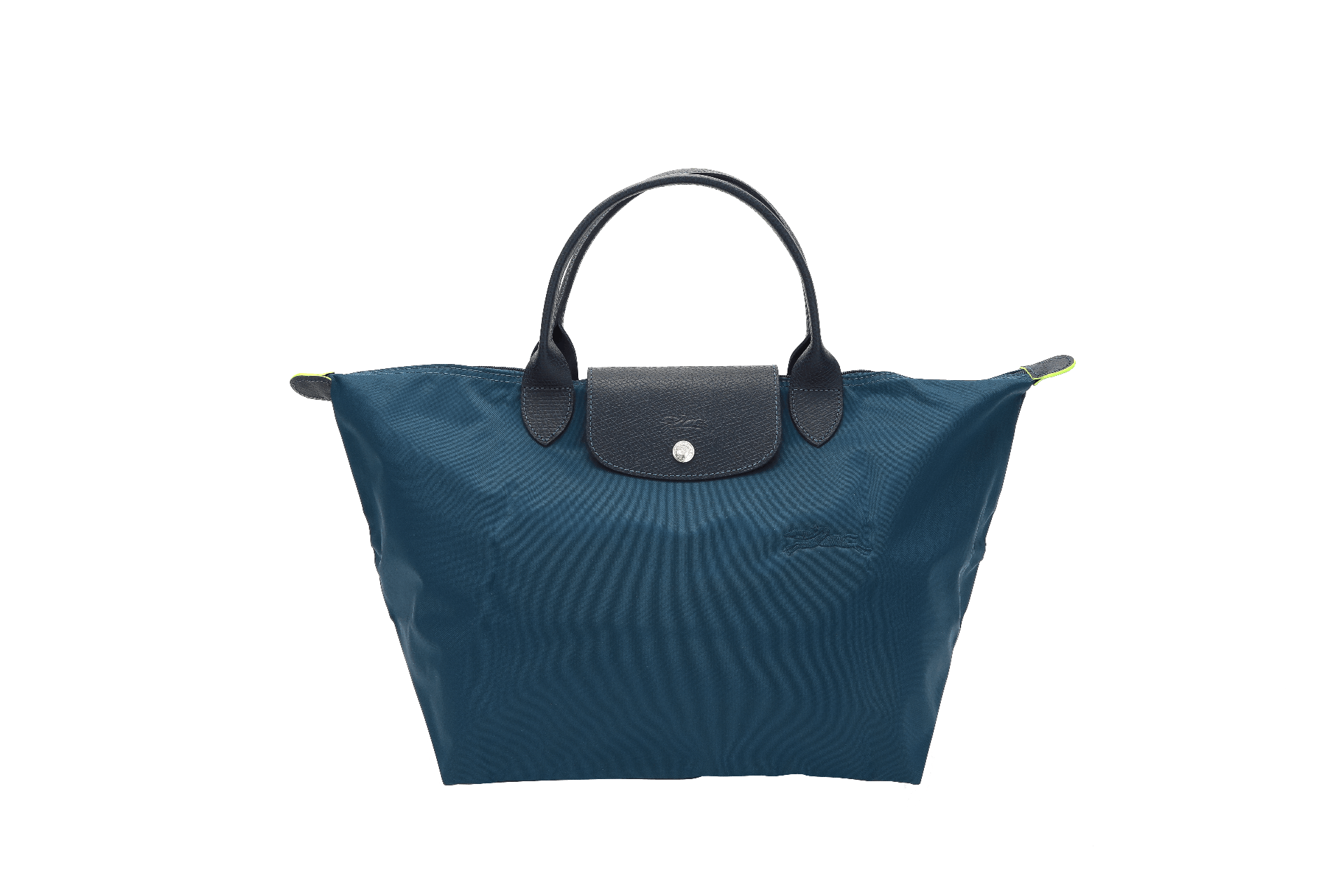 商品[国内直发] Longchamp|珑骧 LONGCHAMP 奢侈品 女士LE PLIAGE GREEN环保系列中号深海蓝色织物短柄可折叠手提包饺子包 1623 919 P57,价格¥852,第7张图片详细描述