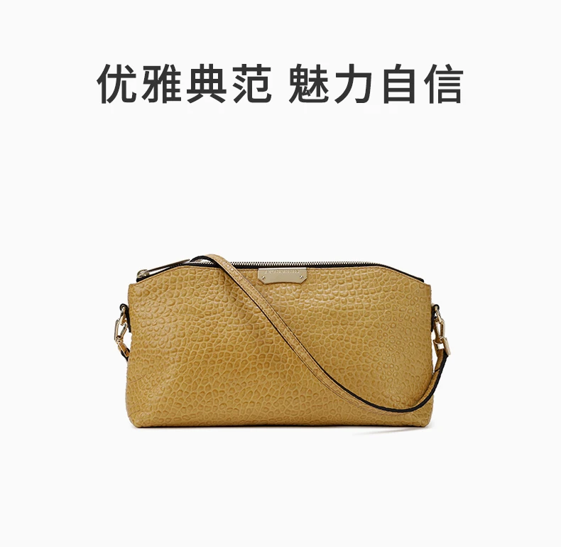 商品[国内直发] Burberry|BURBERRY 女士黄色单肩包 3939435,价格¥4872,第1张图片详细描述