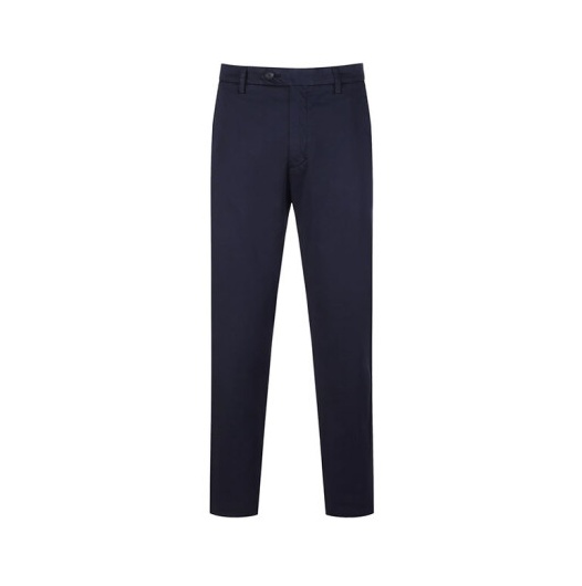 商品Zegna|ZEGNA 男士深蓝色棉质休闲裤长裤 ZZ370-VZ115-B09,价格¥1637,第3张图片详细描述
