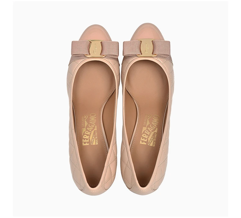 商品Salvatore Ferragamo|Salvatore Ferragamo 菲拉格慕 女士杏色高跟鞋 01-N674-702229,价格¥3423,第7张图片详细描述