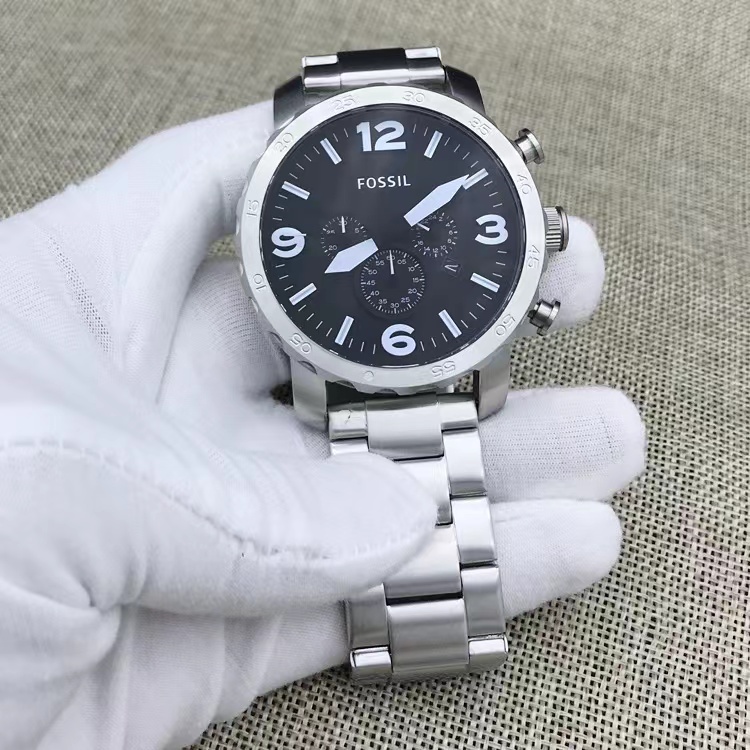 商品[国内直发] Fossil|FOSSIL手表皮带三眼计时石英大男表JR1487JR1354JR1504JR1401包邮,价格¥608,第21张图片详细描述