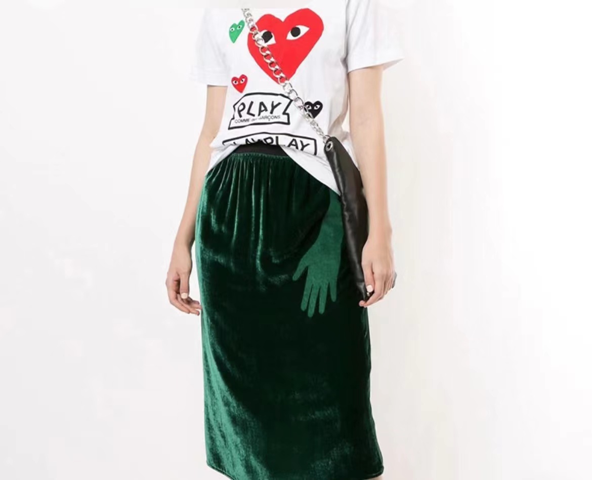 商品Comme des Garcons|红色爱心短袖女款白色AZ-T279-051（澳门仓发货）,价格¥924,第6张图片详细描述
