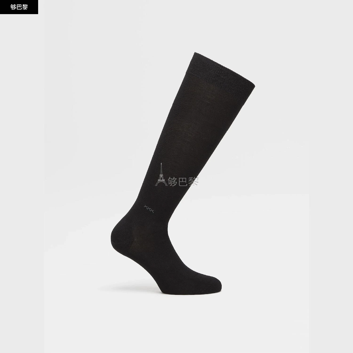 商品Zegna|【预售】 杰尼亚 25春夏 男士 袜子 Black Everyday Triple X Mid Calf Socks N5V40-526-001 ,价格¥627,第5张图片详细描述