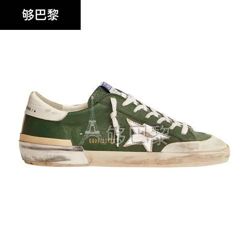 商品Golden Goose|【特惠9.0折】包邮包税【预售7天发货】 GOLDEN GOOSE 23秋冬 男士 休闲运动鞋 Super-Star Penstar Classic With List 运动鞋 GOG53SYSGEE,价格¥5370,第3张图片详细描述