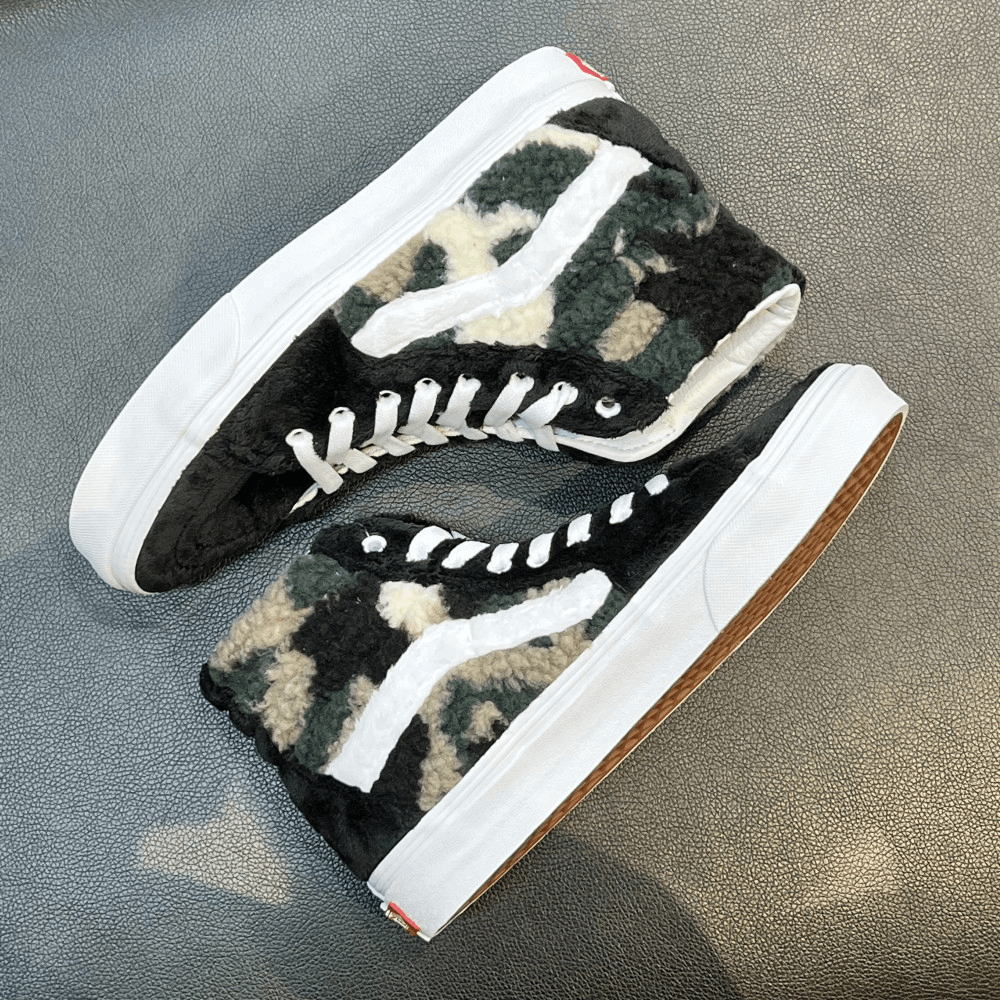 商品Vans|【韩国直邮|包邮包税】万斯 Sk8-Hi #Sherpa #男女通用鞋 # camo/black (VN0A5JMJA58),价格¥436,第2张图片详细描述
