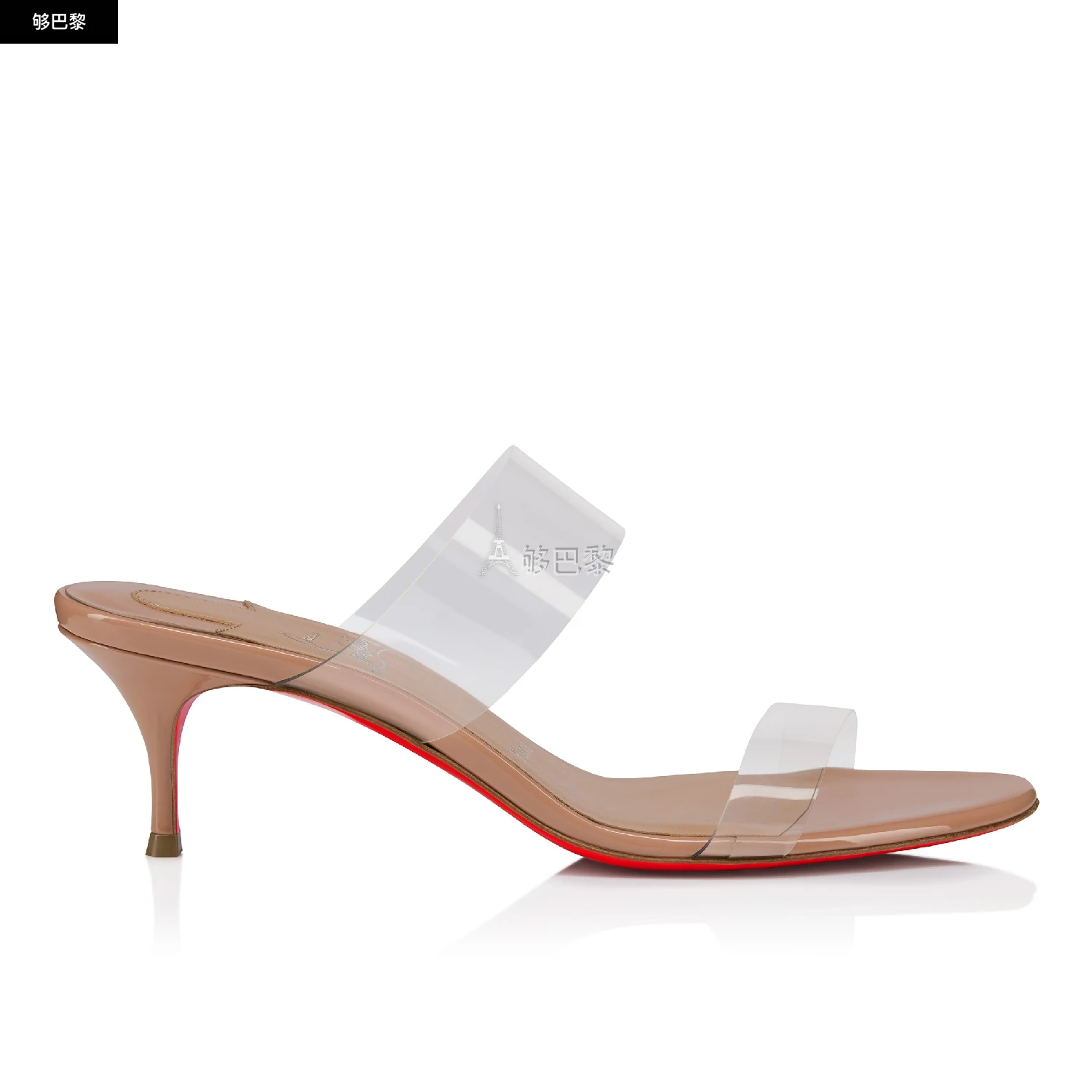商品Christian Louboutin|【预售】 CL红底鞋 25春夏 女士 中跟凉鞋 Just Nothing 3250145n295 ,价格¥6237,第2张图片详细描述