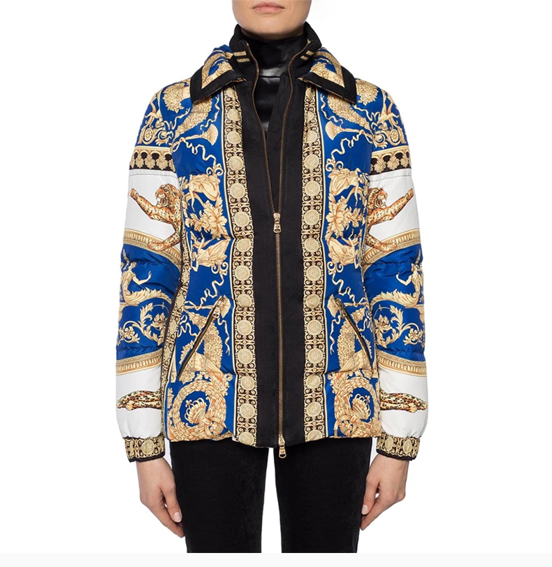 商品[国内直发] Versace|VERSACE 印花女士夹克 A80273-A226681-A7001,价格¥9143,第5张图片详细描述