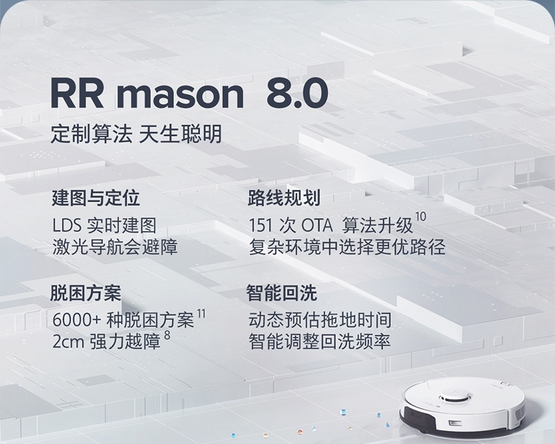 商品[国内直发] Roborock|石头（roborock）免洗拖布自清洁拖地机器人 扫地机器人扫拖洗一体智能全自动扫地机 G10,价格¥4329,第15张图片详细描述