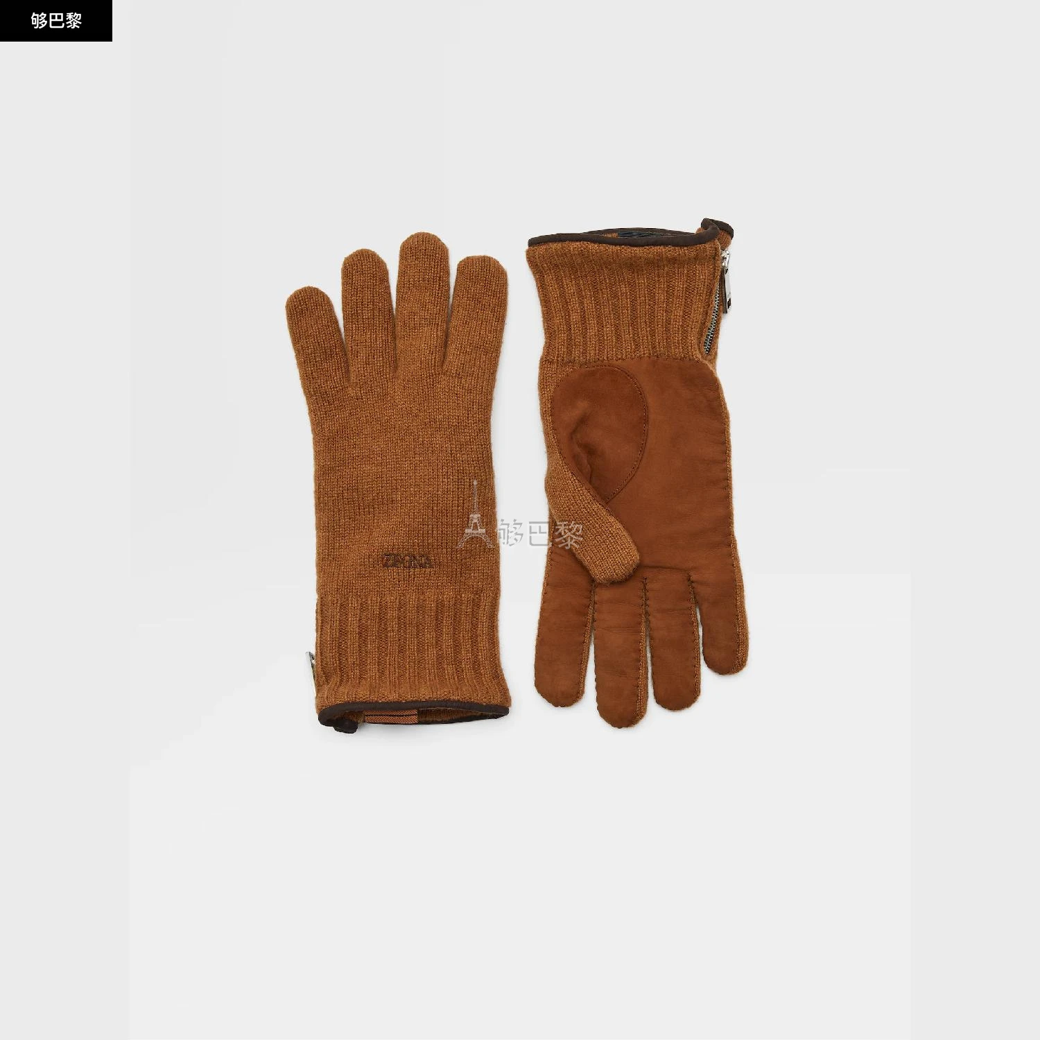 商品Zegna|【预售】 杰尼亚 24秋冬 男士 手套 Foliage Oasi Cashmere Gloves Z6G02GA6-G62-VJC,价格¥8635,第3张图片详细描述