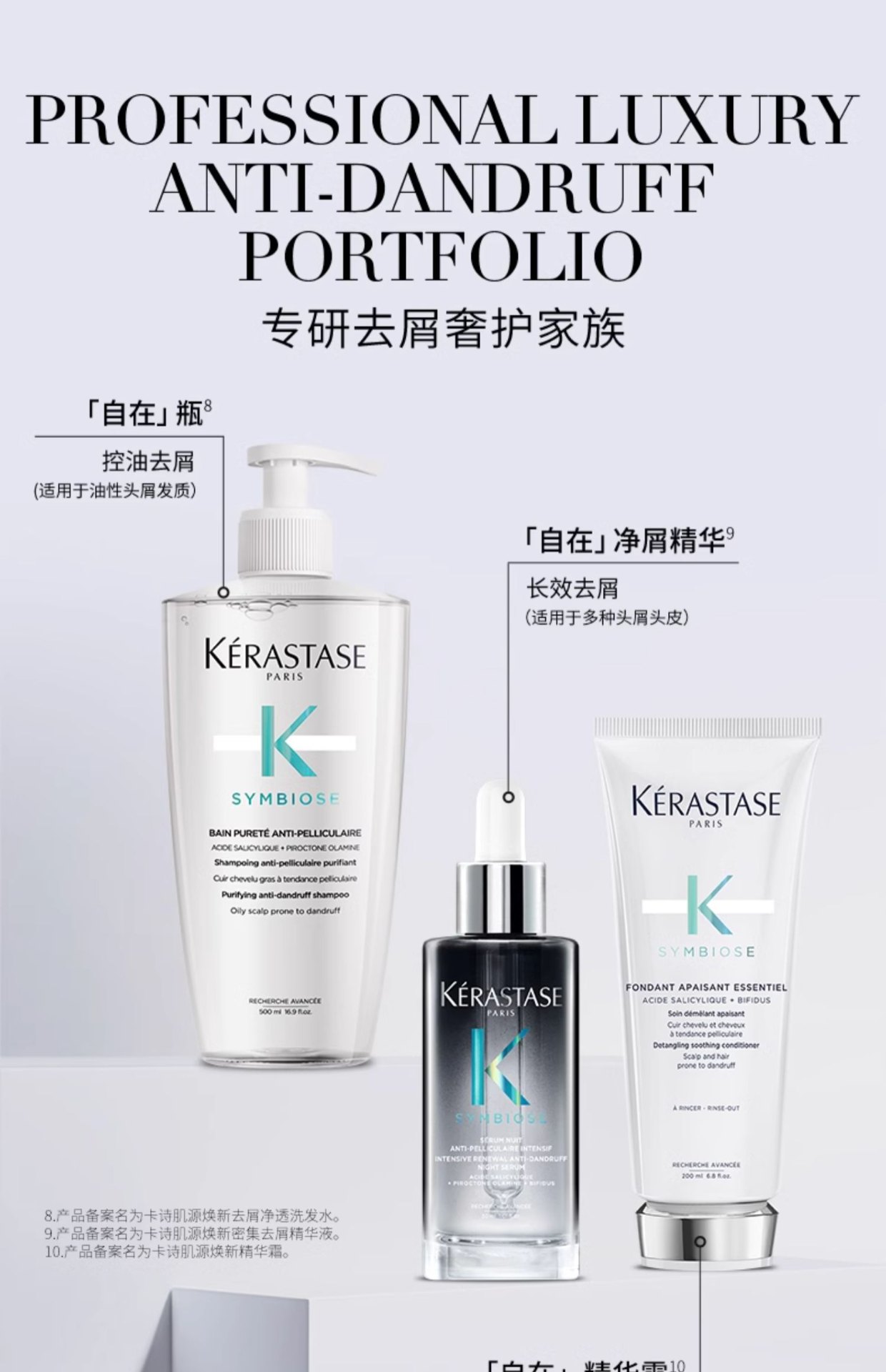 商品Kérastase|Kérastase卡诗 肌源焕新去屑净透自在瓶洗发水 250ml 去屑深层清洁水润,价格¥177,第16张图片详细描述