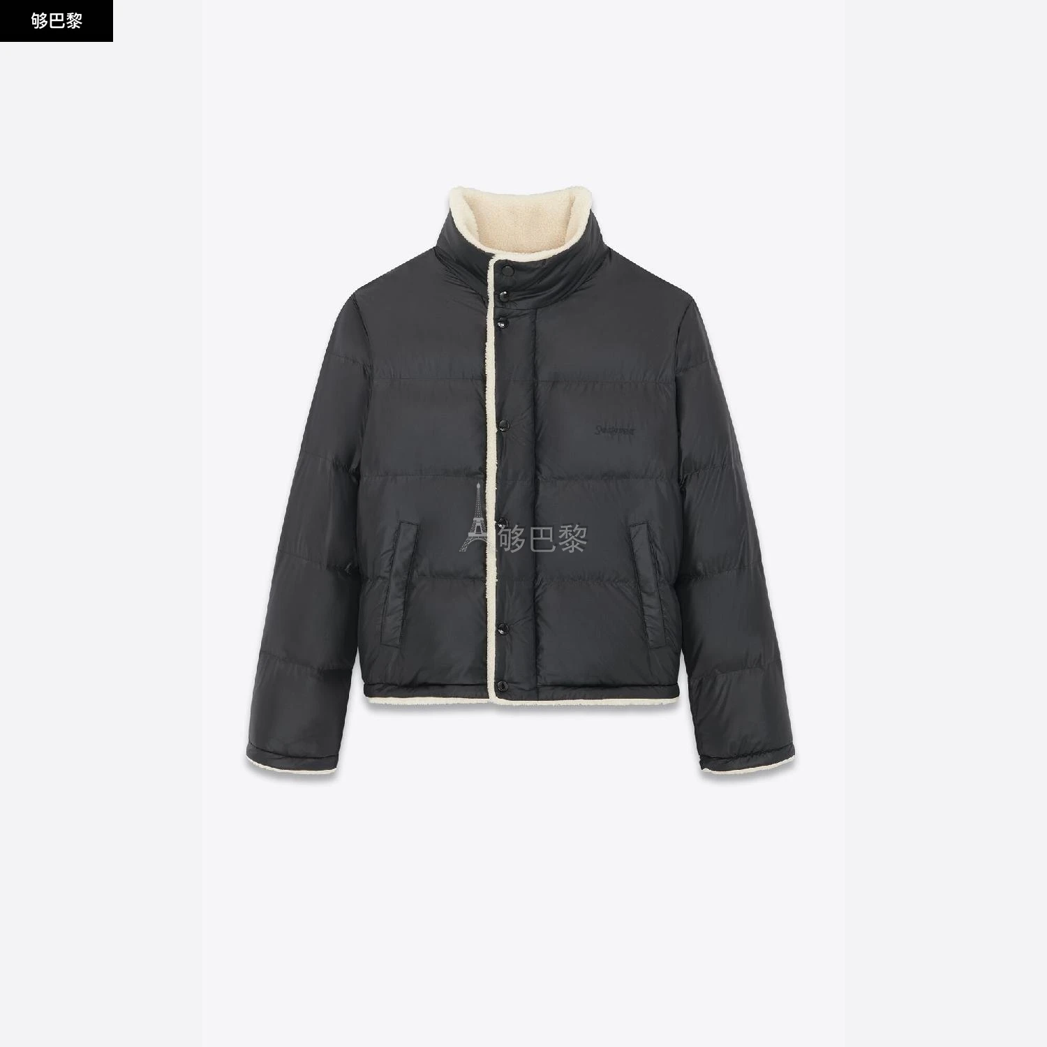 商品Yves Saint Laurent|【预售】 YSL圣罗兰 24秋冬 男士 羽绒服 SAINT LAURENT尼龙羽绒夹克 745644Y9G121001,价格¥22009,第3张图片详细描述