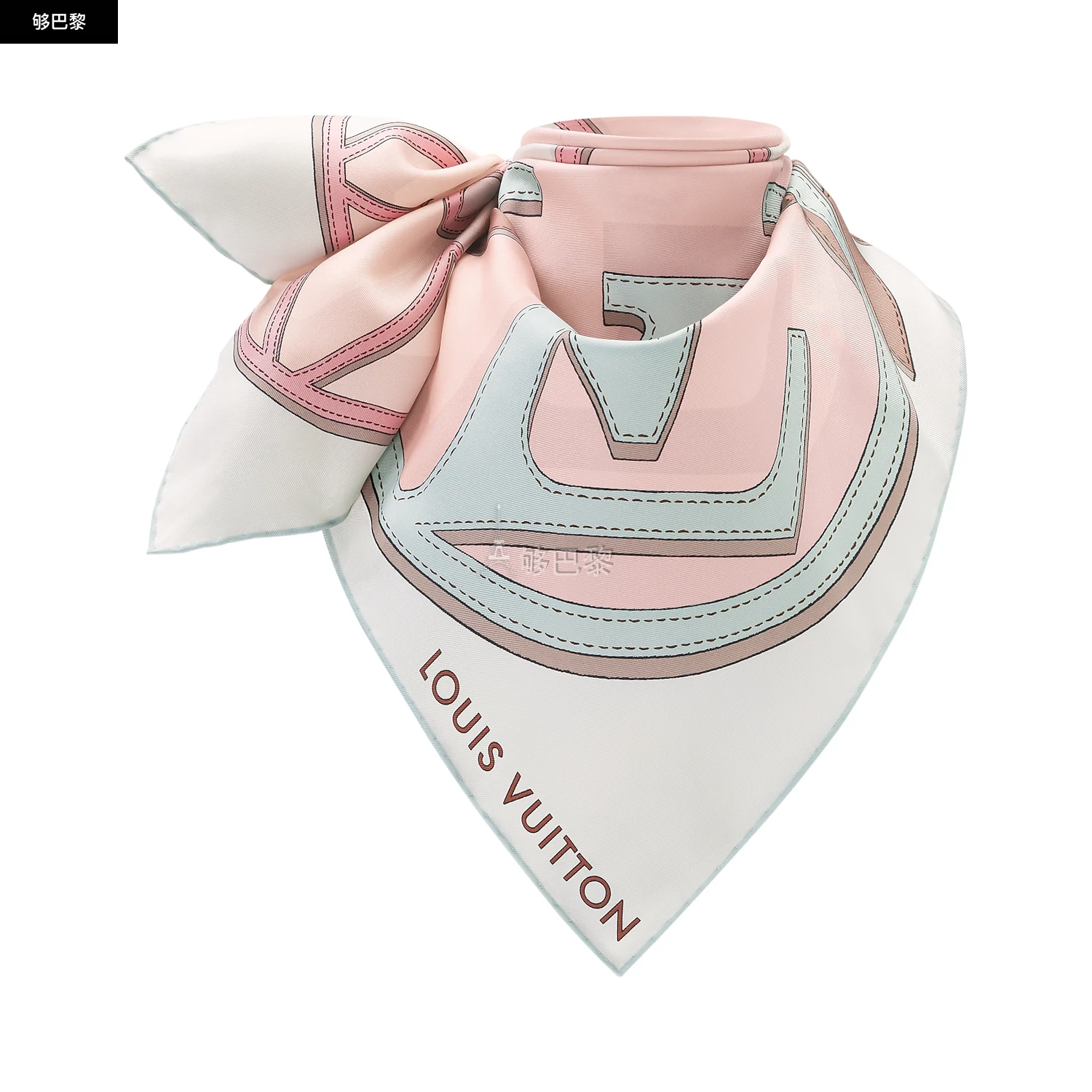 商品Louis Vuitton|【预售】 LV路易威登 25春夏 女士 围巾 LV DUALITY 90 方巾 M78407 ,价格¥5146,第5张图片详细描述