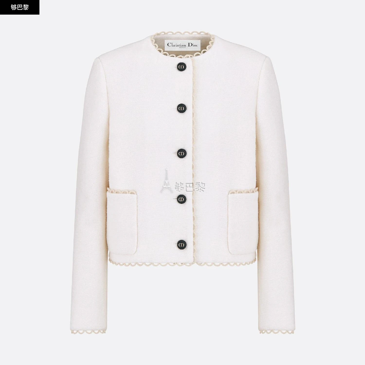 商品Dior|【预售】 迪奥 24秋冬 女士 夹克 短款外套 411V57P1571_X0300,价格¥31944,第2张图片详细描述