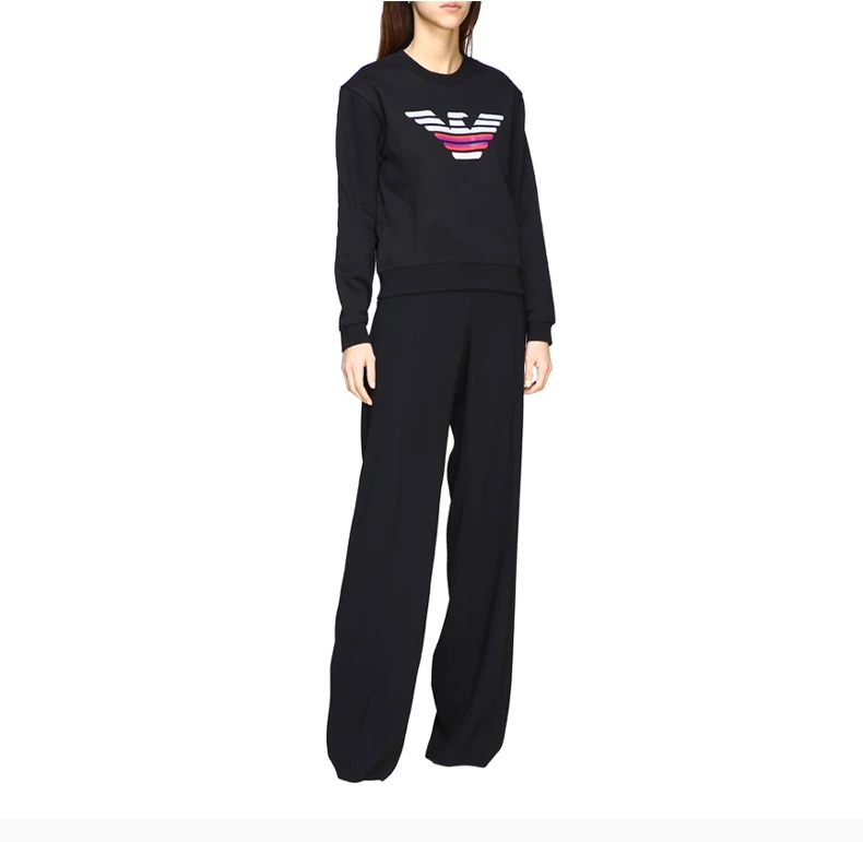 商品Emporio Armani|EMPORIO ARMANI 黑色女士卫衣/帽衫 3H2M8Z-2J49Z-0999,价格¥716,第7张图片详细描述