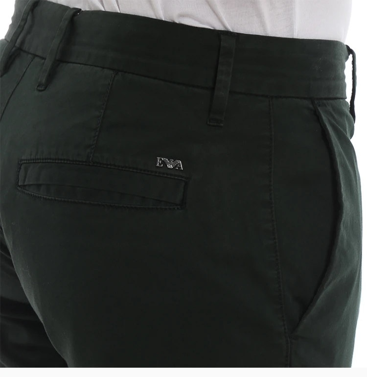 商品Emporio Armani|EMPORIO ARMANI 深绿色男士休闲裤 3G1P15-1NEDZ-0537,价格¥637,第7张图片详细描述